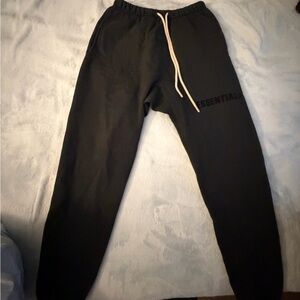 Essential Black Fleece-Lined Sweatpants